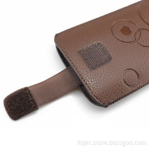Mobile Phone Case for iPhone 4/4S, Made of PU Leather, with Retractable Pull-tab